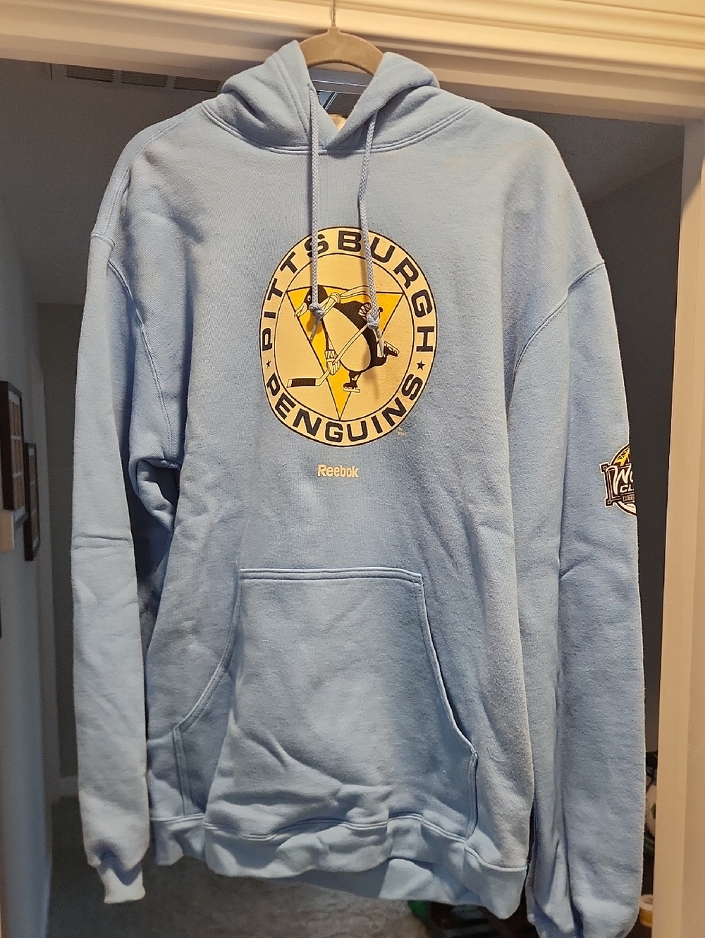 Pittsburgh Penguins Reebok Light Blue 2011 Winter Classic Hoodie